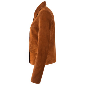 Custom 100% Genuine Tan Cow <b>Suede</b> Leather Women’s <b>Jacket</b> Custom Branding Private Label OEM/ODM Bulk Wholesale Manufacturer - Product Image 2