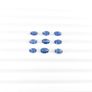 พลอยไพลินสีน้ำเงินธรรมชาติทรงรีขนาด 3x5 มม. แบบไม่ผ่านการปรับแต่ง, พลอยไพลินสีน้ำเงินธรรมชาติทรงเหลี่ยมสำหรับทำเครื่องประดับ - Product Image 5