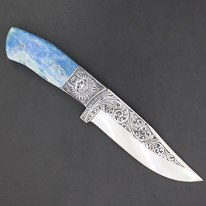 Wholesale OEM Customizable Engraving Steel Fixed Blade Hunting Knife Engraved Knives With Custom color & size - Product Image 3