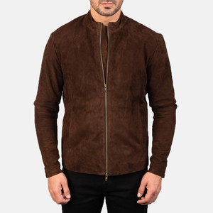 Chaqueta Bomber Roja de Forro Polar para Hombre, Cuello Alto, Impermeable, Transpirable, Resistente al Viento, Ropa Formal de Invierno, Corte Regular, Color Sólido, Tejido de Punto - Product Image 4