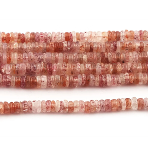 Increíble calidad Natural rojo fresa cuarzo Heishi neumático suave cuentas de piedras preciosas listas para enviar joyería de moda accesorios DIY - Product Image 4