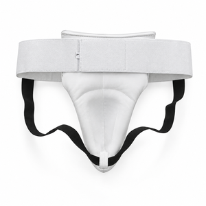 Protège-entrejambe QST pour hommes, en cuir PU de qualité supérieure, avec sangles élastiques pour MMA, Muay Thai, Kickboxing, Karaté - Product Image 2