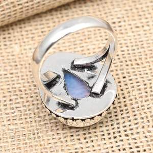 Anillo de Plata de Ley 925 con Adorable Ópalo Lechoso, Joyería Hecha a Mano, Anillo de Declaración, Regalo de Boda, Joyería de Ópalo AAA - Product Image 5