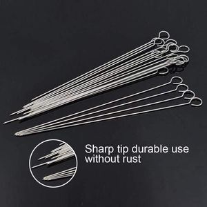 30 Brochetas Reutilizables de Acero Inoxidable de 8 Pulgadas, Herramientas para Asar Carne y Pollo a la Parrilla - Product Image 2