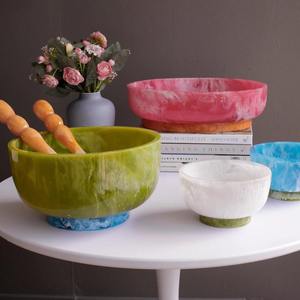 Tazón para Servir Sopa de Resina de Color, Ecológico, Pulido Artesanalmente, Diseño Moderno, Ideal para Regalos de Boda - Product Image 6