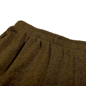 Conjunto deportivo de dos piezas para hombre, de forro polar marrón, con logotipo personalizado, sudadera con capucha y cremallera, y pantalones cargo tipo jogger, cálido para invierno, ropa deportiva de fábrica OEM. - Product Image 4