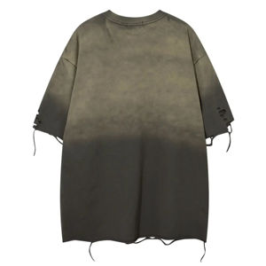 T-shirts Homme OEM 2026 Élégants Effet Vieilli avec Détails Brodés – Confortables et Décontractés en Coton Peigné 100% pour l'Été - Product Image 2