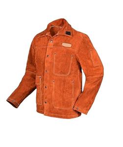 Chaqueta de Soldadura Ajustable de Cuero Dividido de Primera Calidad, Resistente al Calor, Hecha a Medida, Transpirable, Reversible, a Prueba de Viento para Invierno - Product Image 1