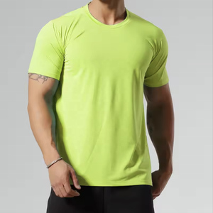 Men's 100% Cotton O-Neck T-Shirt High Quality 180gsm Slim Fit Short Sleeve Breathable Custom <b>Logo</b> Printing Blank Solid Pattern - Product Image 4