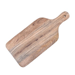 Tabla de servir de madera artesanal de diseño real, duradera, ecológica, con asa e incrustaciones florales, gruesa, para cocina, comedor y queso. - Product Image 5