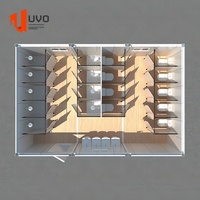 Unité de toilettes modulaire préfabriquée portable en conteneur plat pour bureau, chantier de construction, camp, WC mobile, douche