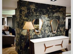 Revêtement mural en pierre d'ardoise 100% naturelle, écologique, épaisseur 1-1,5 cm, support en résine, décoration murale intérieure normale, certifié CE - Product Image 4