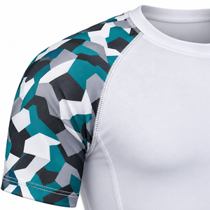 Design Custom Printed <b>Rash</b> <b>Guard</b> Moisture Wicking <b>Rash</b> <b>Guards</b> <b>Mens</b> Compression Rashguard Shirt <b>Mens</b> Camo Sleeve Tee - Product Image 4