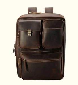Sac à dos minimaliste bohème en cuir véritable noir avec fermeture éclair, à usage quotidien, à une seule bandoulière, imprimé animal, avec franges décoratives, toutes saisons - Product Image 3