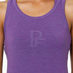 Camiseta sin mangas informal transpirable para mujer, talla grande, hecha de spandex/poliéster, parte delantera personalizable, tallas variadas, precio bajo, fabricada en Pakistán - Product Image 6
