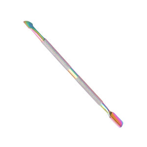 Pousse-cuticules double face multicolores avec manche russe en acier à haute teneur en carbone pour usage professionnel - Product Image 1