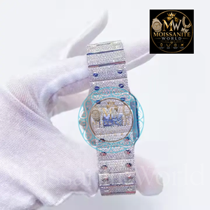 High End Stainless Steel Hip Hop D VVS Moissanite Diamond <b>Watch</b> Iced Out Luxury Wristwatch <b>for</b> <b>Men</b> Party Club and Festival Wear - Product Image 3