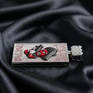 Colgante de Moissanita Personalizado Estilo Hip Hop, Plata de Ley 925, Joyería con Incrustaciones de Diamantes para Regalo de Fiesta - Product Image 1
