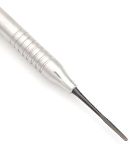 Periotomo de doble extremo, recto y serrado # Instrumento de Extracción Dental y Corte del Ligamento Periodontal de 6 Piezas, Color Negro - Product Image 3