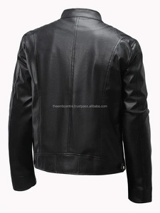 Chaqueta De cuero resistente a prueba de viento para hombre de alta calidad con logotipo personalizado chaqueta de moda precio de venta al por mayor para hombre - Product Image 4