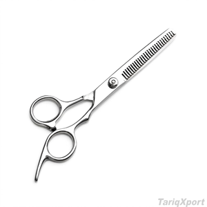 Kit de ciseaux de coiffure professionnels de haute qualité pour la coupe et l'éclaircissement des cheveux, en acier inoxydable, à manche long et tranchant, pour salon de coiffure, noir - Product Image 4