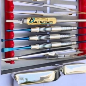 Ensemble d'instruments chirurgicaux dentaires manuels Asterium Instruments, acier inoxydable de qualité supérieure, autoclavable, poignée ergonomique, instruments dentaires CE - Product Image 3