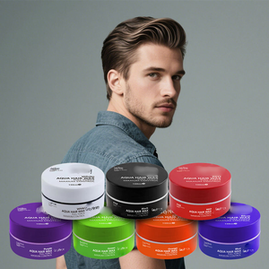 Hot Sale Multi-Color Aqua Hair Wax Long-Lasting Hold for <b>Edge</b> Control Styling Gel Wax for Men Women Full Force Maximum Pomades - Product Image 4