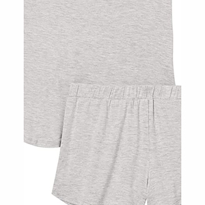 100% Cotton Custom Summer 2-Piece Shorts Sets Women High Quality Casual Outdoor Top-Selling Solid Zipper <b>Patches</b> Rhinestone - Product Image 5