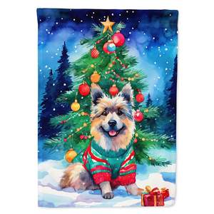Multicolor Keeshond Christmas <b>Garden</b> <b>Flag</b> Decorative Mailbox <b>Flag</b> and Patio Artwork for Yard & Lawn for Flower Beds - Product Image 1
