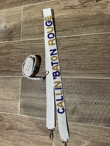 Modern Hotty Toddy Fight Tigers Go Blue Roll Tide Go Noles Beaded Bag <b>Strap</b> Handmade Embroidery Purse Belt <b>Crossbody</b> - Product Image 2