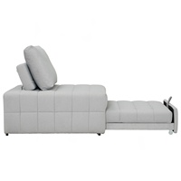Sofá Cama Individual Convertible Moderno de Mediados de Siglo, Patas de Metal, Multifuncional, Apto para Mascotas, Tapizado en Tela, para Sala de Estar, Apartamento, Hotel