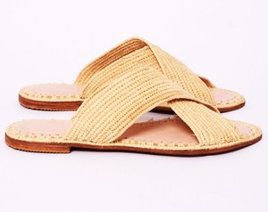 Sandalias Planas de Rafia Natural para Mujer, Hechas a Mano, Ligeras, con Aumento de Altura, Desechables - Product Image 1