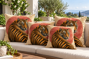 ปลอกหมอนอิงกำมะหยี่ลายเสือพิมพ์ลายสัตว์ตกแต่งบ้านสไตล์โมเดิร์น - Product Image 1