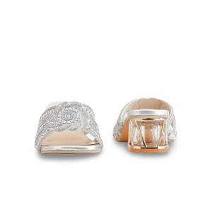 <b>Silver</b> FN7950 Fancy Pumps <b>Slipper</b> Style - Product Image 2