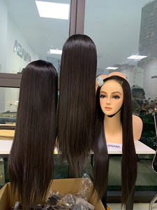 วิกผมปิดแบบมีลูกไม้ผมตรงเวียดนามยาวแท้ระดับพรีเมี่ยมสีดำสีน้ำตาล - Product Image 4