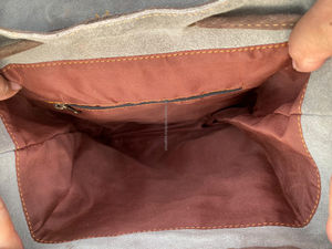 Nueva llegada de mochilas Bohemias de cuero de ante para mujer, mochilas de cuero occidental con flecos y borlas, mochilas grandes con estilo Vintage - Product Image 6