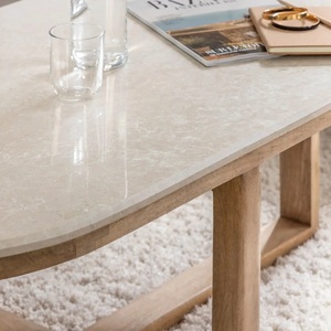 โต๊ะกาแฟวานดานา นิมบัส เครสต้า ทำจากไม้มะม่วงและหินอ่อน - Product Image 2