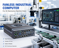 Intel 12-14th Gen Core I3 I5 I7 Embedded Industrial Mini PC dengan Dukungan 6 LAN I210 I219, Komputer Visi Mesin Multi Kamera