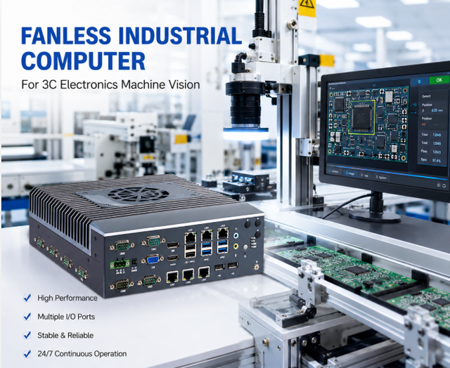 Intel 12-14th Gen Core I3 I5 I7 Embedded Industrial Mini PC with 6 I210 I219 LAN Support Multi Cameras Machine Vision Computer
