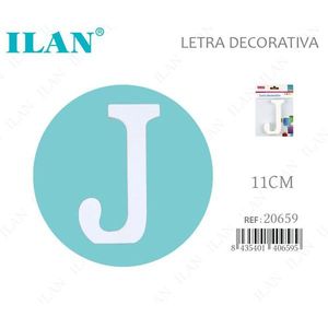 Lettera Decorativa Ilan J 11Cm Bianca Per Decorazione Murale - Product Image 1