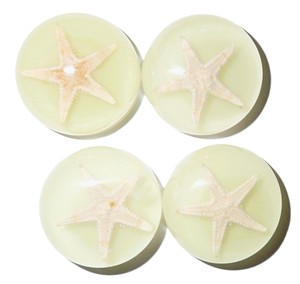 Cabochon Starfish Round 25x25 mm on Glow Flat Bottom for Crafts and Jewelry Making - Product Image 1