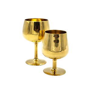 Verre à brandy de luxe en laiton massif de 4 pouces, hautement poli, style gobelet royal, fait main, durable, ustensile de cuisine, cadeau pour la maison - Product Image 3
