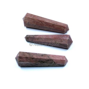 Venta al por mayor de lápices terminados de doble punta de lapislázuli natural de calidad estrella 60-65mm para decoración y fabricación de joyas - Product Image 6