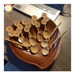 ช้อนไม้ธรรมชาติ อุปกรณ์ครัวรักษ์โลก ช้อนซุปไม้ทำมือ จำหน่ายจำนวนมาก คุณภาพพรีเมียม อุปกรณ์ทำอาหารไม้ - Product Image 1