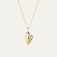 AN081 Cadeaux de la Saint-Valentin, collier avec pendentif en forme de cœur brillant en argent sterling 925 pour femmes, bijoux fins