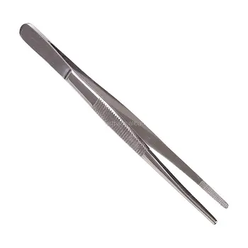 Profession elle Verband pinzette 12 "Tissue Thumb Pinzette 3,5 cm gezackte Spitze Edelstahl Chirurgische Instrumente