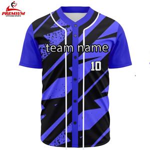 Camiseta de Béisbol Personalizada con Botones, Uniforme de Entrenamiento Transpirable para Mujer, Ropa de Softbol, Ropa Deportiva Juvenil, Impresión de Logotipo para Hombre - Product Image 1