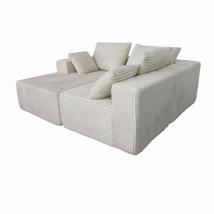 Divano Letto Angolare Componibile in Tessuto Morbido e Spugna ad Alta Densità, Progettato per Diversi Livelli di Comfort - Product Image 3