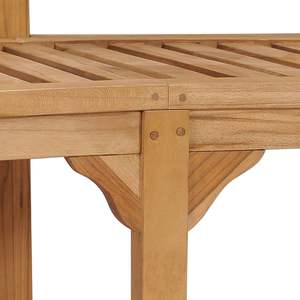 Grand banc de jardin en teck massif durable, bancs de patio, beauté naturelle - Product Image 6