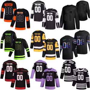 Sudaderas personalizadas de manga larga para hombre, de hóquei sobre hielo, de forro polar, poliéster, sublimadas, uniformes de hóquei. - Product Image 3